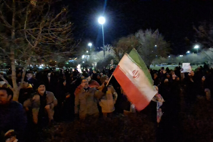 Pro-Islamic Establishment gathering in Qazvin