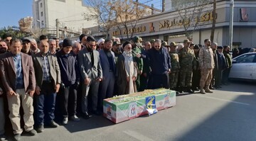 تشییع پیکر شهید حجت الله نصرتی از شهدای امنیت شاهرود