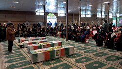 وداع با ۵ شهید مدافع امنیت شیراز