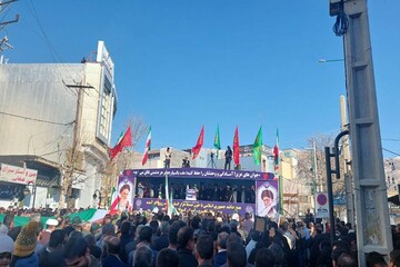 تجمع مردم شهر یاسوج در محکومیت اغتشاشگران