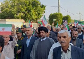 راهپیمایی مردم گناوه در محکومیت اقدامات اغتشاشگران برگزار شد