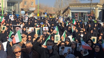 حضور پرشور مردم اردستان در محکومیت اقدامات اغتشاشگران