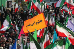 اتحاد قهرمانانه مردم تهران علیه تروریسم و اغتشاش آمریکایی - صهیونیستی