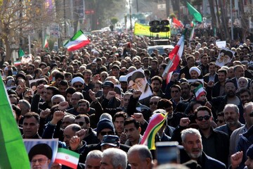 راهپیمایی مردم متدین گناباد علیه اغتشاشگران