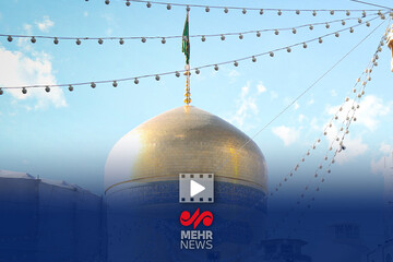 وداع با پیکر شهدای اقدامات تروریستی در حرم مطهر رضوی