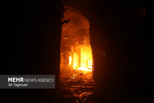 تخریب‌ اموال عمومی و شخصی توسط اغتشاشگران در رشت