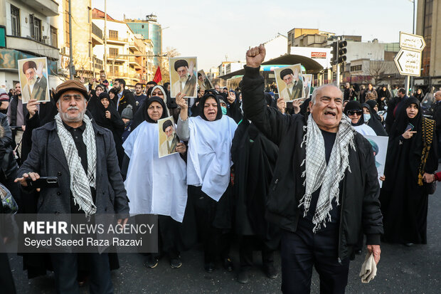 اتحاد قهرمانانه مردم تهران علیه تروریسم و اغتشاش آمریکایی - صهیونیستی 6