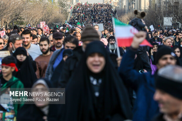 اتحاد قهرمانانه مردم تهران علیه تروریسم و اغتشاش آمریکایی - صهیونیستی 11