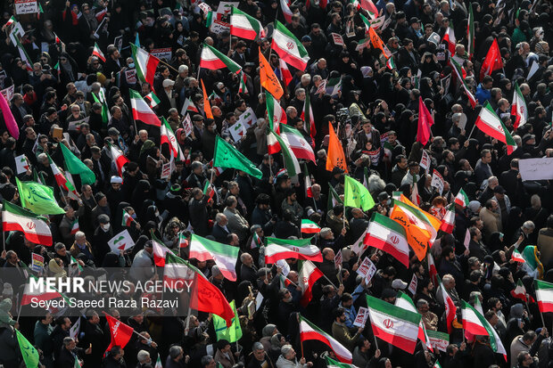 اتحاد قهرمانانه مردم تهران علیه تروریسم و اغتشاش آمریکایی - صهیونیستی 25