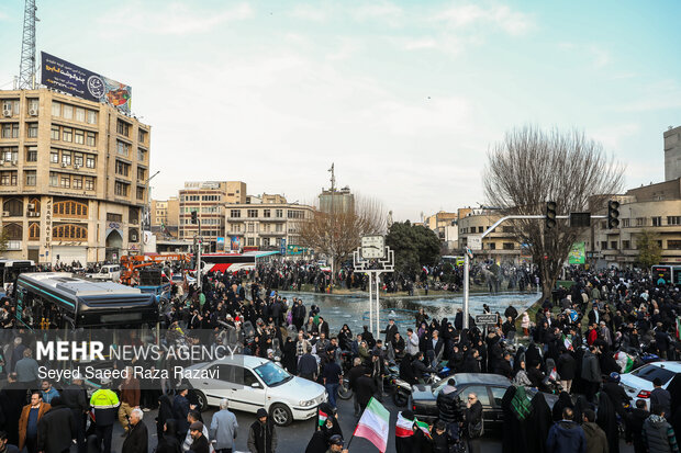 اتحاد قهرمانانه مردم تهران علیه تروریسم و اغتشاش آمریکایی - صهیونیستی