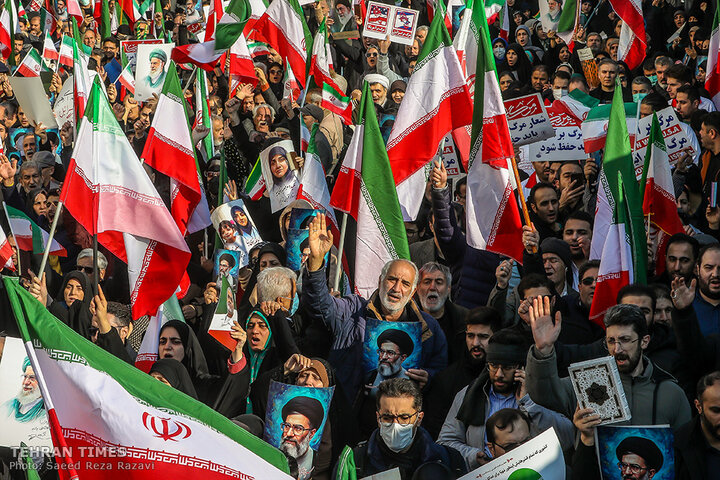 Nationwide rallies supporting the gov., denouncing riots, terror attacks