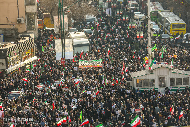 Nationwide rallies supporting the gov., denouncing riots, terror attacks