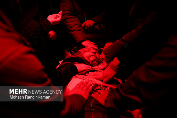 Farewell ceremony with martyrs of security held in Tehran
