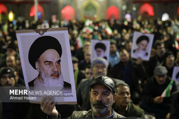 Farewell ceremony with security martyrs in Imam Reza shrine
