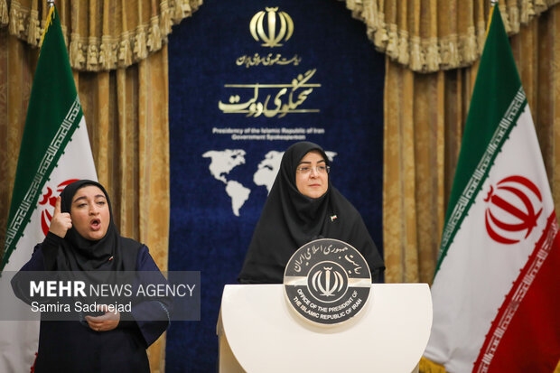 نشست خبری سخنگوی دولت