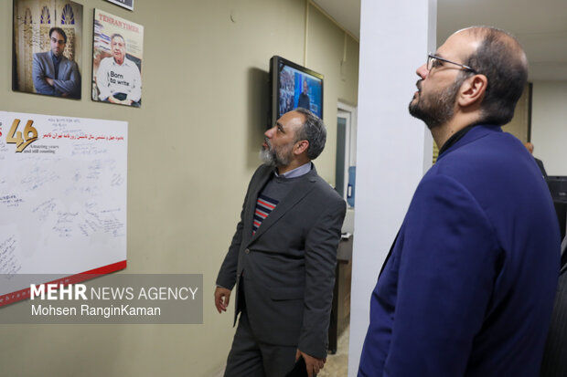 حضور رئیس سازمان فرهنگی هنری شهرداری تهران در مجموعه رسانه‌ای مهر