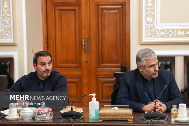 دیدار رئیس و اعضای کمیسیون کشاورزی، آب و منابع طبیعی با رئیس مجلس شورای اسلامی