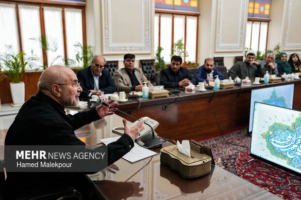 دیدار رئیس و اعضای کمیسیون کشاورزی، آب و منابع طبیعی با رئیس مجلس شورای اسلامی