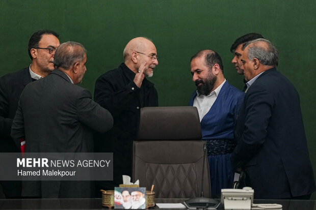 دیدار رئیس و اعضای کمیسیون کشاورزی، آب و منابع طبیعی با رئیس مجلس شورای اسلامی