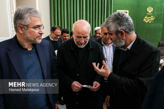 دیدار رئیس و اعضای کمیسیون کشاورزی، آب و منابع طبیعی با رئیس مجلس شورای اسلامی