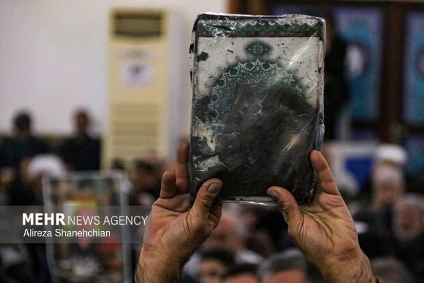 مراسم سومین روز شهادت شهدای مدافع وطن در مصلای رشت