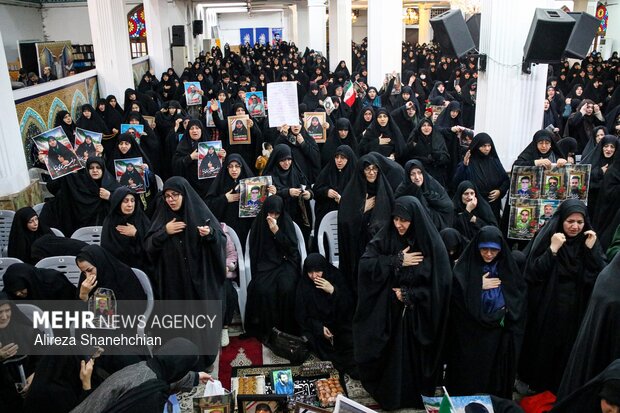 مراسم سومین روز شهادت شهدای مدافع وطن در مصلای رشت