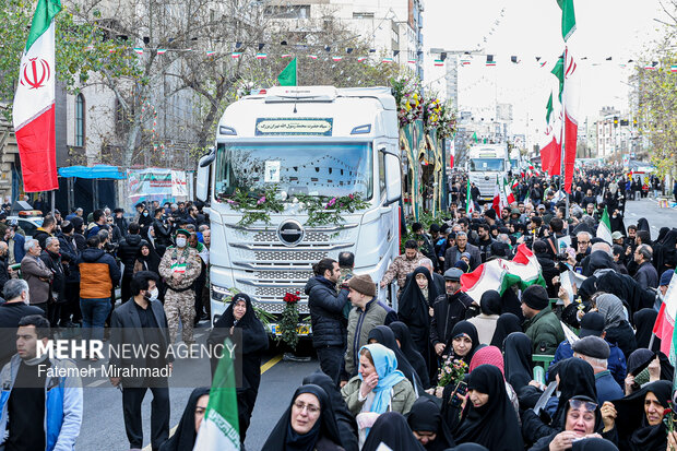 Funeral ceremony of martyrs of US-Israeli riots in Tehran
