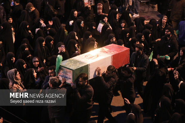 Funeral ceremony of martyrs of US-Israeli terrorist riots
