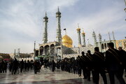 سوگواری خادمان حرم بانوی کرامت در سالروز شهادت امام جواد(ع) برگزار شد