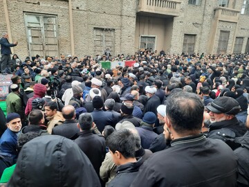 مراسم تشییع شهید سید حسن حسینی در گرگان