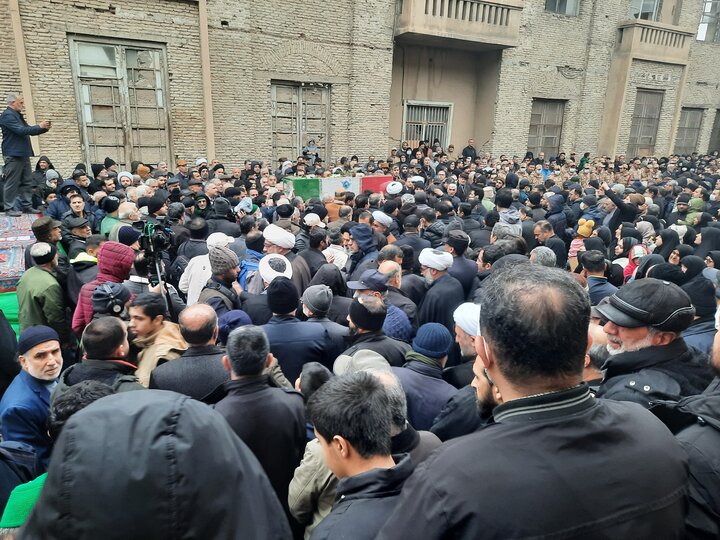 مراسم تشییع شهید سید حسن حسینی در گرگان