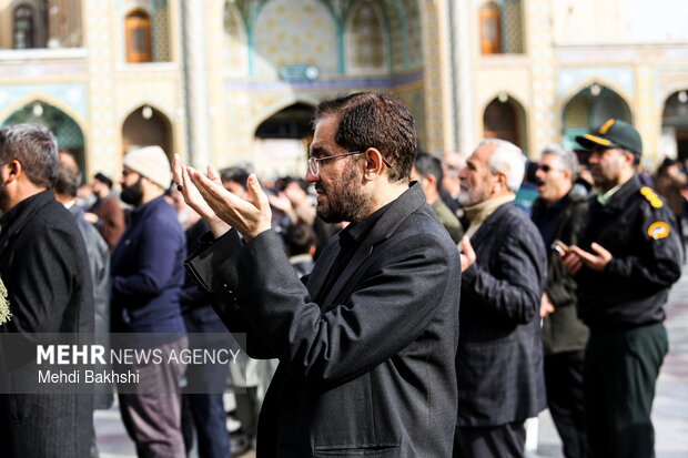 دسته عزای خادمان حرم بانوی کرامت در روز شهادت امام کاظم(ع)
