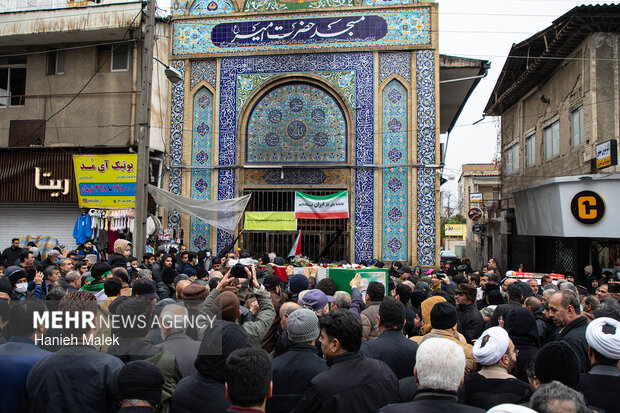 تشییع پیکر شهید سید حسن حسینی