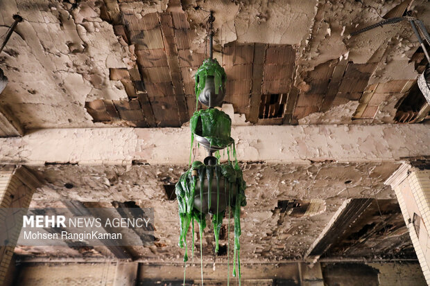 مراسم قرائت زیارت عاشورا در حسینه موج الحسین