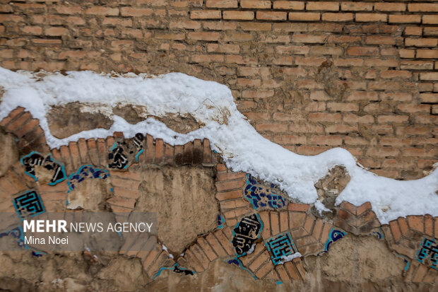 بارش برف در تبریز