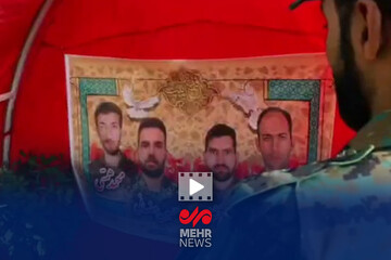 شهید مدافع امنیتی که نوزاد یک روزه خود را ندید