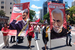 São Paulo rallies in support of Iran