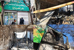 اغتشاشگران دفاتر نمایندگی بنیاد بین المللی آبشار عاطفه ها را آتش زدند