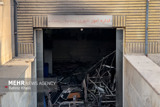 خسارات آشوبگران به مشیریه تهران