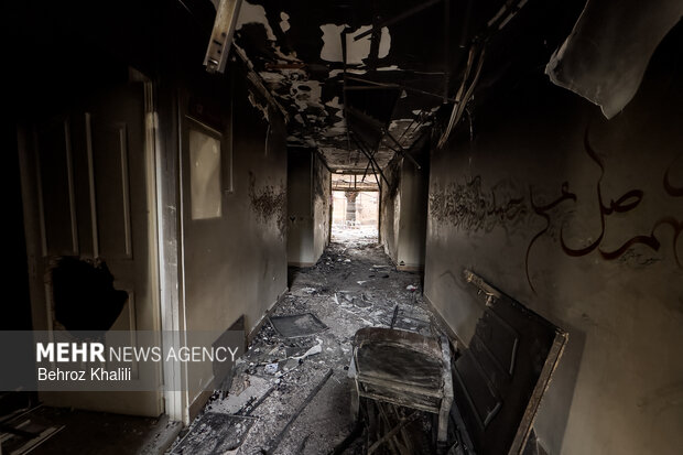 خسارات آشوبگران به مشیریه تهران