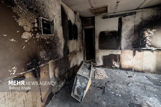 خسارات آشوبگران به مشیریه تهران