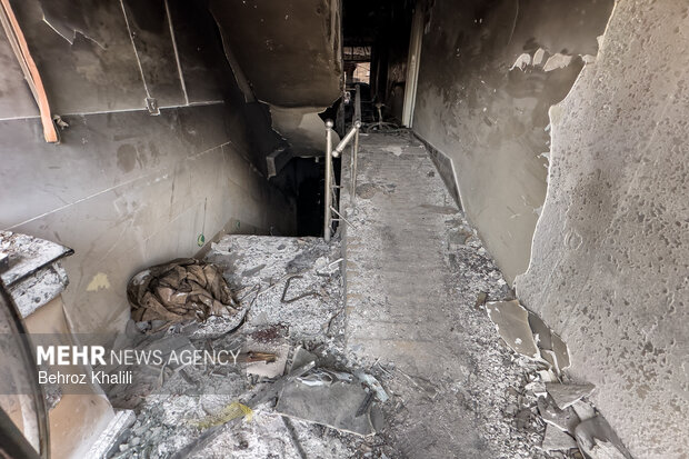 خسارات آشوبگران به مشیریه تهران