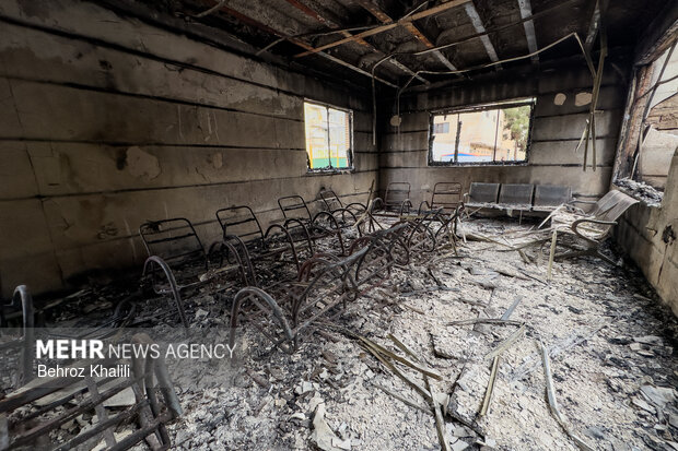 خسارات آشوبگران به مشیریه تهران