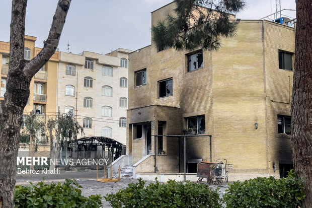 خسارات آشوبگران به مشیریه تهران