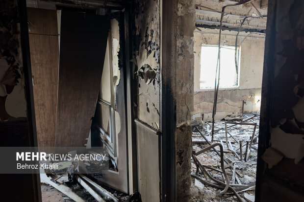 خسارات آشوبگران به مشیریه تهران