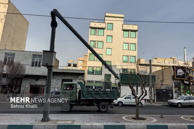 خسارات آشوبگران به مشیریه تهران