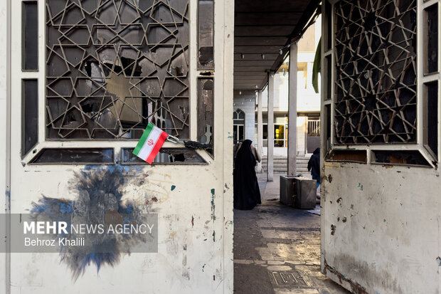 خسارات آشوبگران به مشیریه تهران