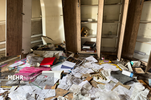 خسارات آشوبگران به مشیریه تهران