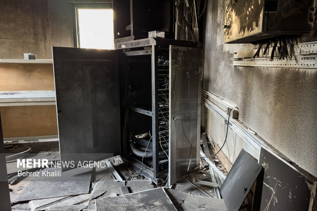 خسارات آشوبگران به مشیریه تهران