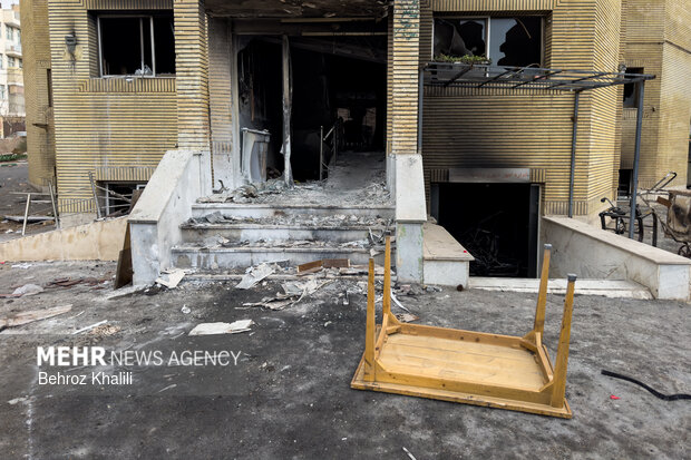 خسارات آشوبگران به مشیریه تهران